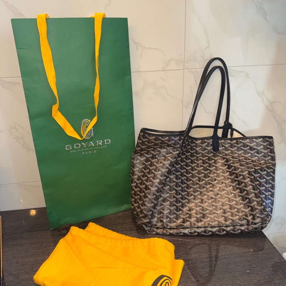 Goyard Black St. Louis PM Tote
